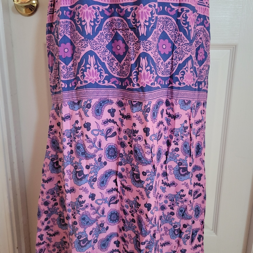 Spell and the Gyspy Collective Pailsey Floral Boho Maxi Dress (Mulberry) - Picture 15 of 16